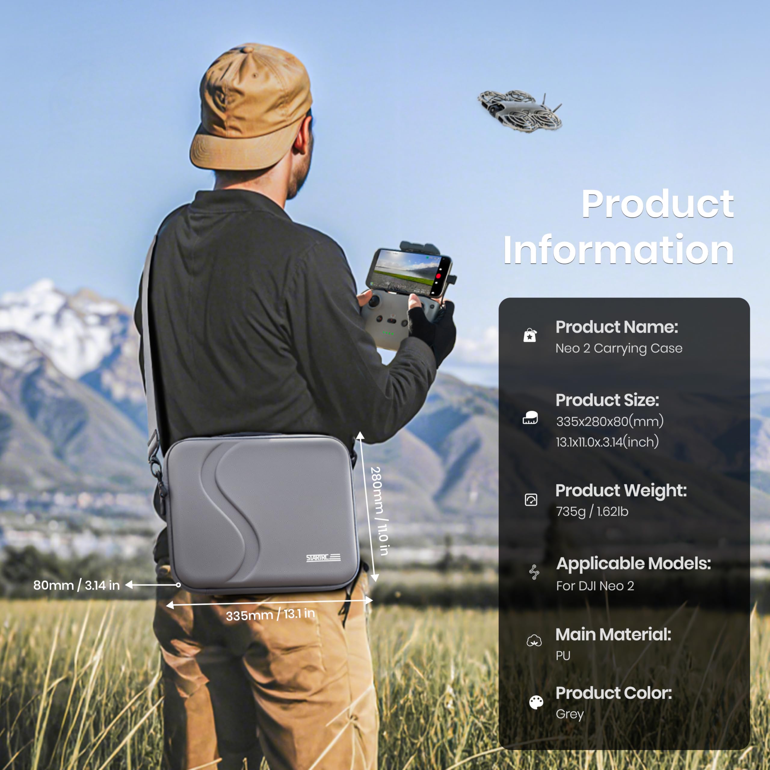 DJI Neo 2 액세서리용 휴대용 케이스 |   휴대 - Drone Controller Hood 리뷰 및 가격