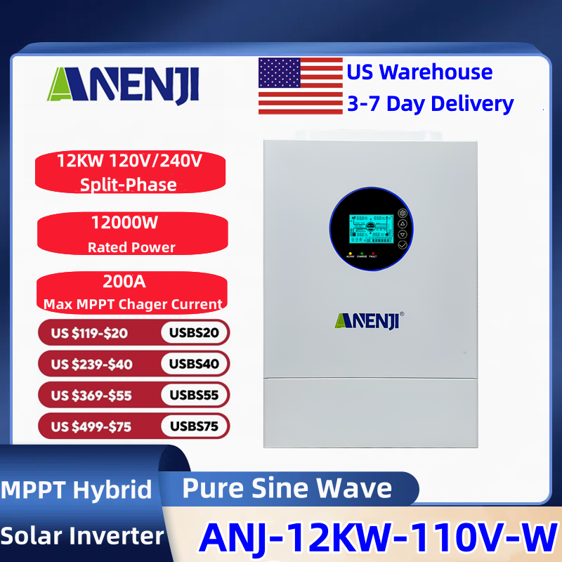 ANENJI 분리형 단상 120V/240V 12KW 하 - Drone Solar Charger 리뷰 및 가격